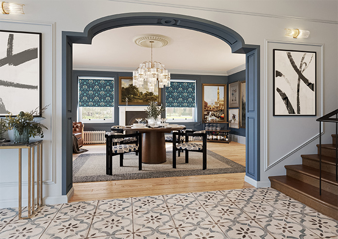 Tangier, Deep Blue - Twist&Fit Roller Blind - Image 7